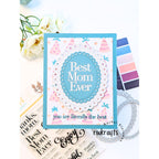 CZ Design Clear Stamps Thanks Mom cz3104c In My Heart Best Mom Card