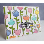 CZ Design Clear Stamps Thanks Mom cz3104c In My Heart Folk Flower Mama Card | color-code:ALT01