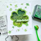 CZ Design Clover Shaker Sentiments Wafer Dies czd294c St. Patrick's Day Card  | color-code:ALT01