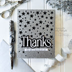 CZ Design EZ Strips Glow On set1271go Shine On Starry Thanks Card Emily Midgett