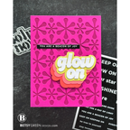 CZ Design EZ Strips Reverse Glow On czez018 Shine On Bright Pink Glow Card Betsy Green