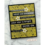 CZ Design EZ Strips Reverse Glow On czez018 Shine On Keep On Shining Card Mary Reiner