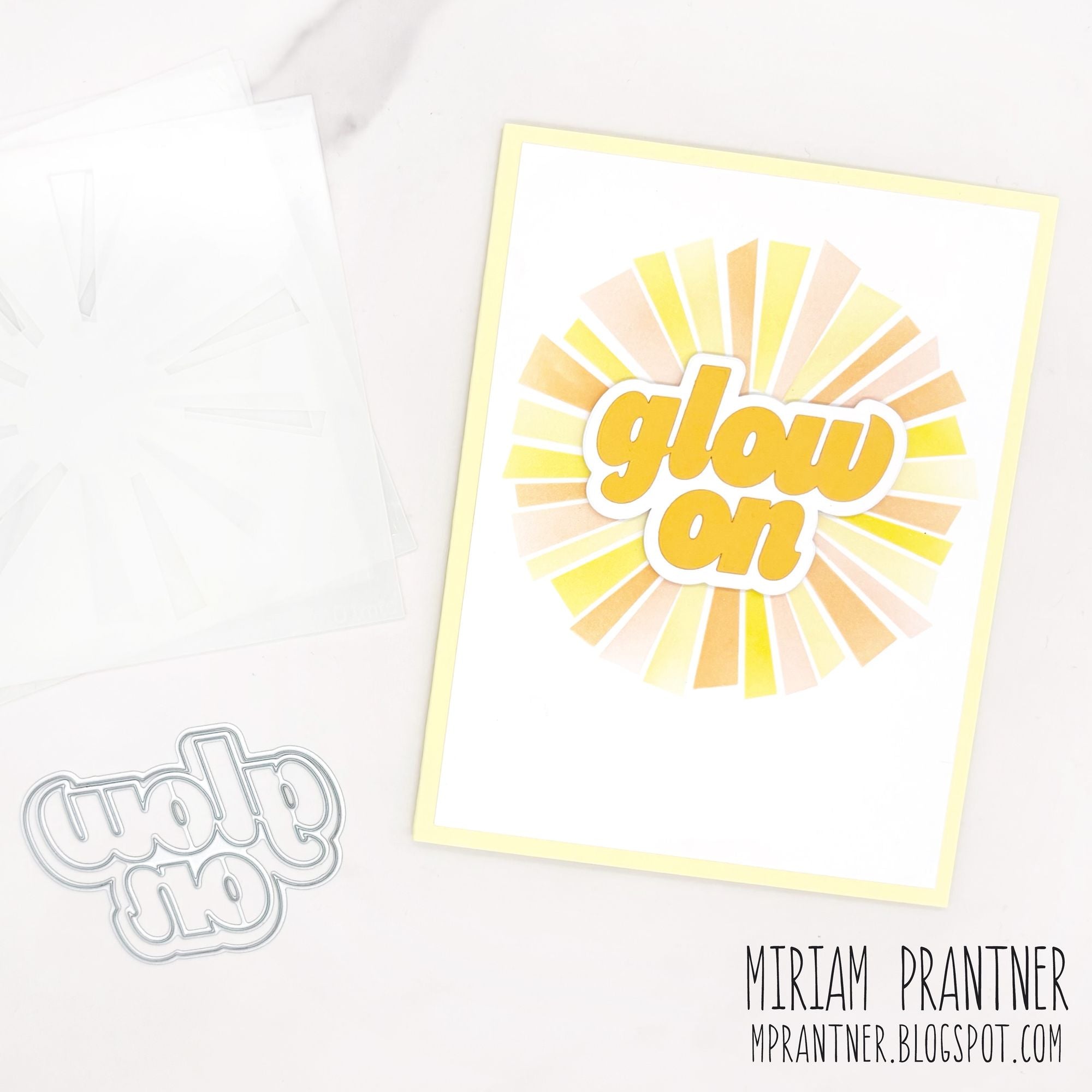 CZ Design Glow On Wafer Dies czd310c Shine On Glowing Glow On Card Miriam Prantner