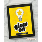 CZ Design Glow On Wafer Dies czd310c Shine On Hello Lightbulb Friend Card Mary Rainer
