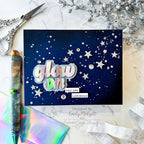 CZ Design Glow On Wafer Dies czd310c Shine On You Are Luminous Card Emily Midgett