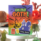 CZ Design I Want it All Stamptember 2026 Release set1362wa Halloween Card Colorful Haunted House