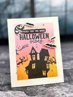 CZ Design I Want it All Stamptember 2026 Release set1362wa Halloween Card Pink Sky