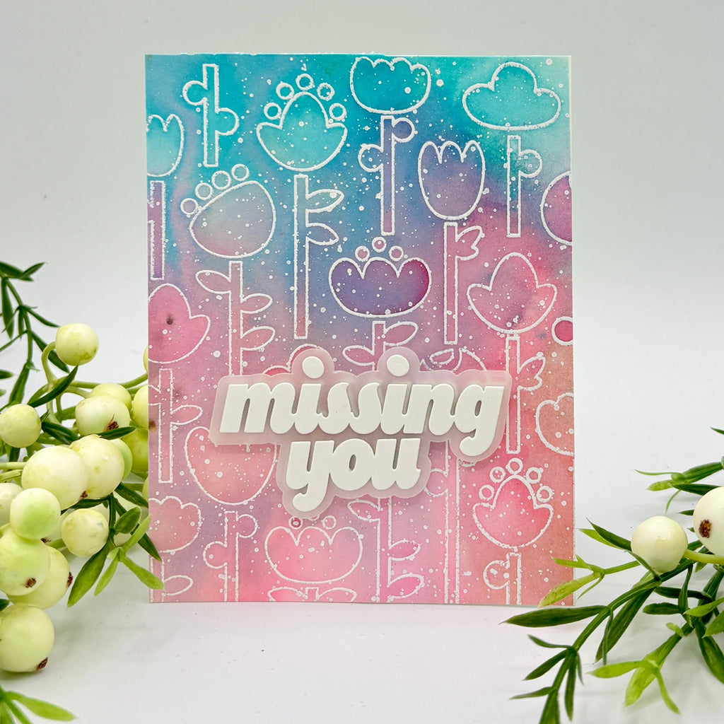 CZ Design Missing You Wafer Dies czd298 In My Heart Bonnie Crane Missing You Card | color-code:ALT03