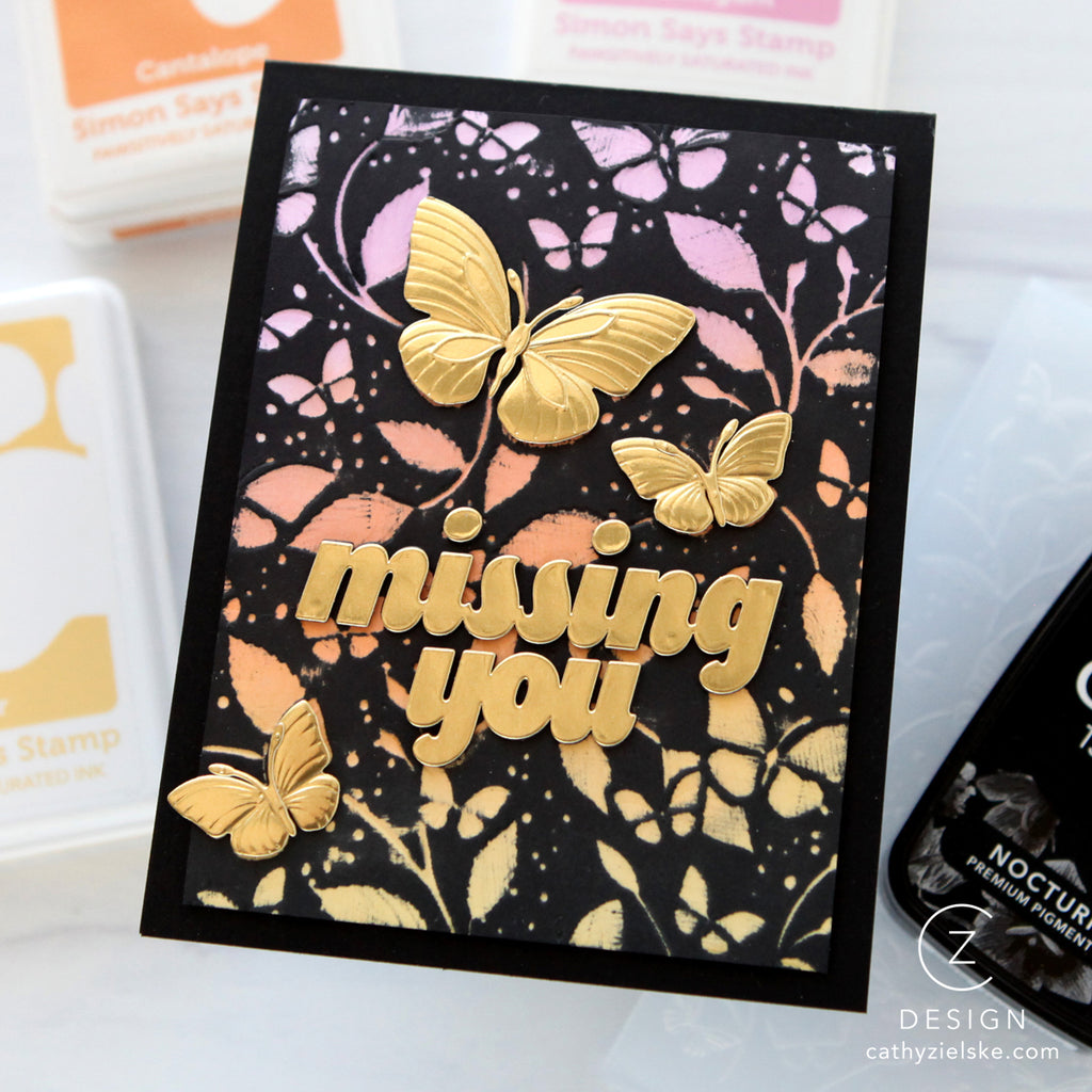 CZ Design Missing You Wafer Dies czd298 In My Heart Cathy Zielske Missing You Card | color-code:ALT01