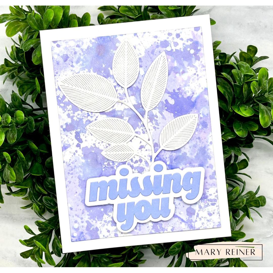 CZ Design Missing You Wafer Dies czd298 In My Heart Mary Reiner Missing You Card