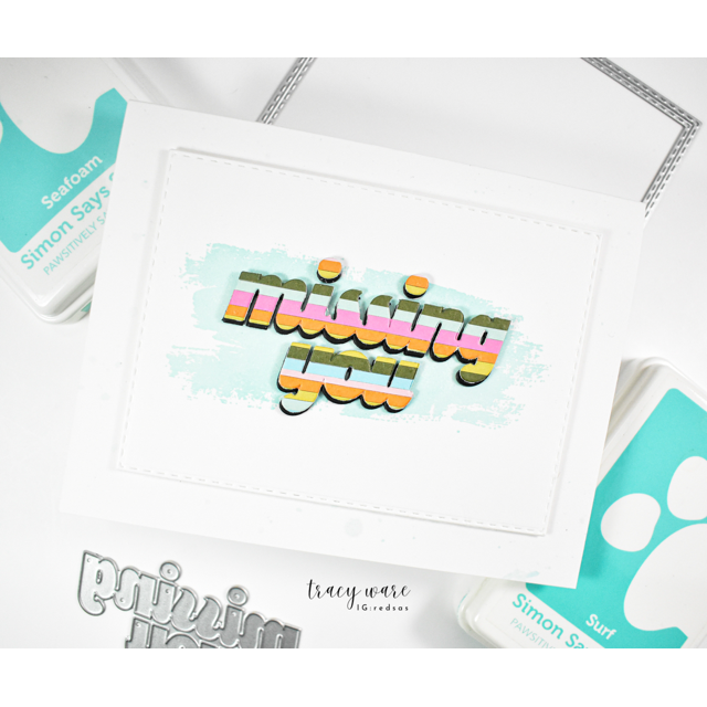 CZ Design Missing You Wafer Dies czd298 In My Heart Tracy Ware Missing You Card | color-code:ALT02