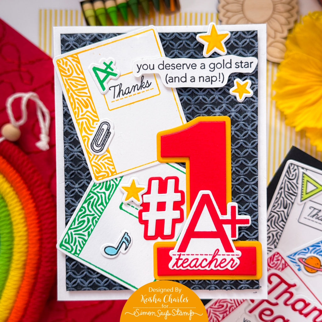 CZ Design Number 1 Wafer Dies czd304c Every Happiness Keisha Charles #1 Teacher Card