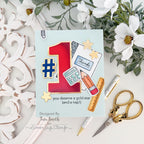 CZ Design Number 1 Wafer Dies czd304c Every Happiness Tina Smith #1 Teacher Card