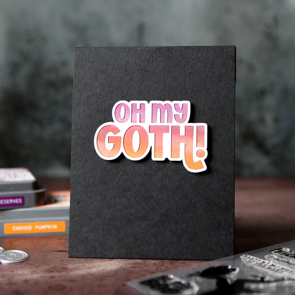 CZ Design Oh My Goth Bundle set1367og Cathy Zielske Modern Halloween Card | color-code:ALT11