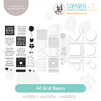 CZ Design Stamps and Dies A2 Grid Basics Bundle set1065ag