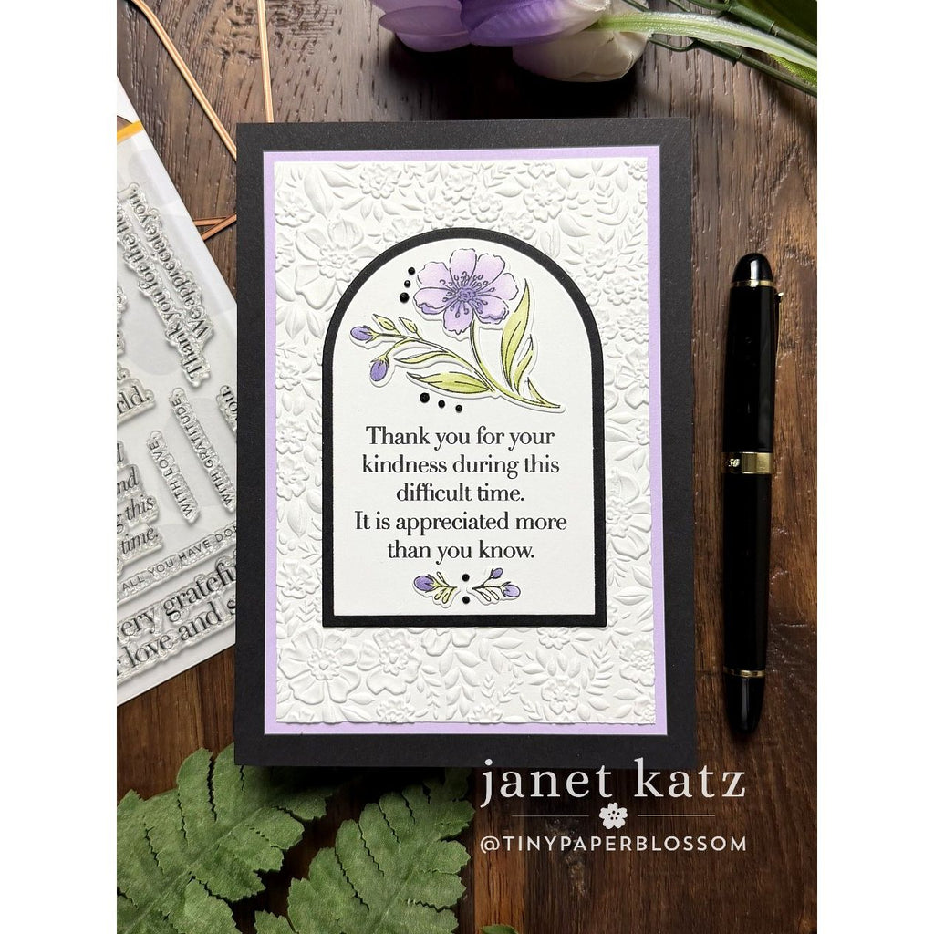 CZ Design Stamps and Dies Bereavement Thank Yous set1205bt In My Heart Appreciation Card | color-code:ALT02