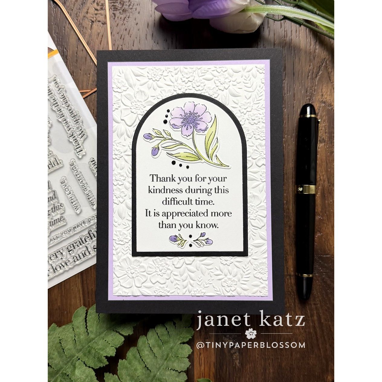 CZ Design Stamps and Dies Bereavement Thank Yous set1205bt In My Heart Appreciation Card | color-code:ALT02