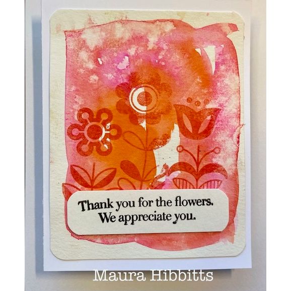 CZ Design Stamps and Dies Bereavement Thank Yous set1205bt In My Heart Thank You for the Flowers Card