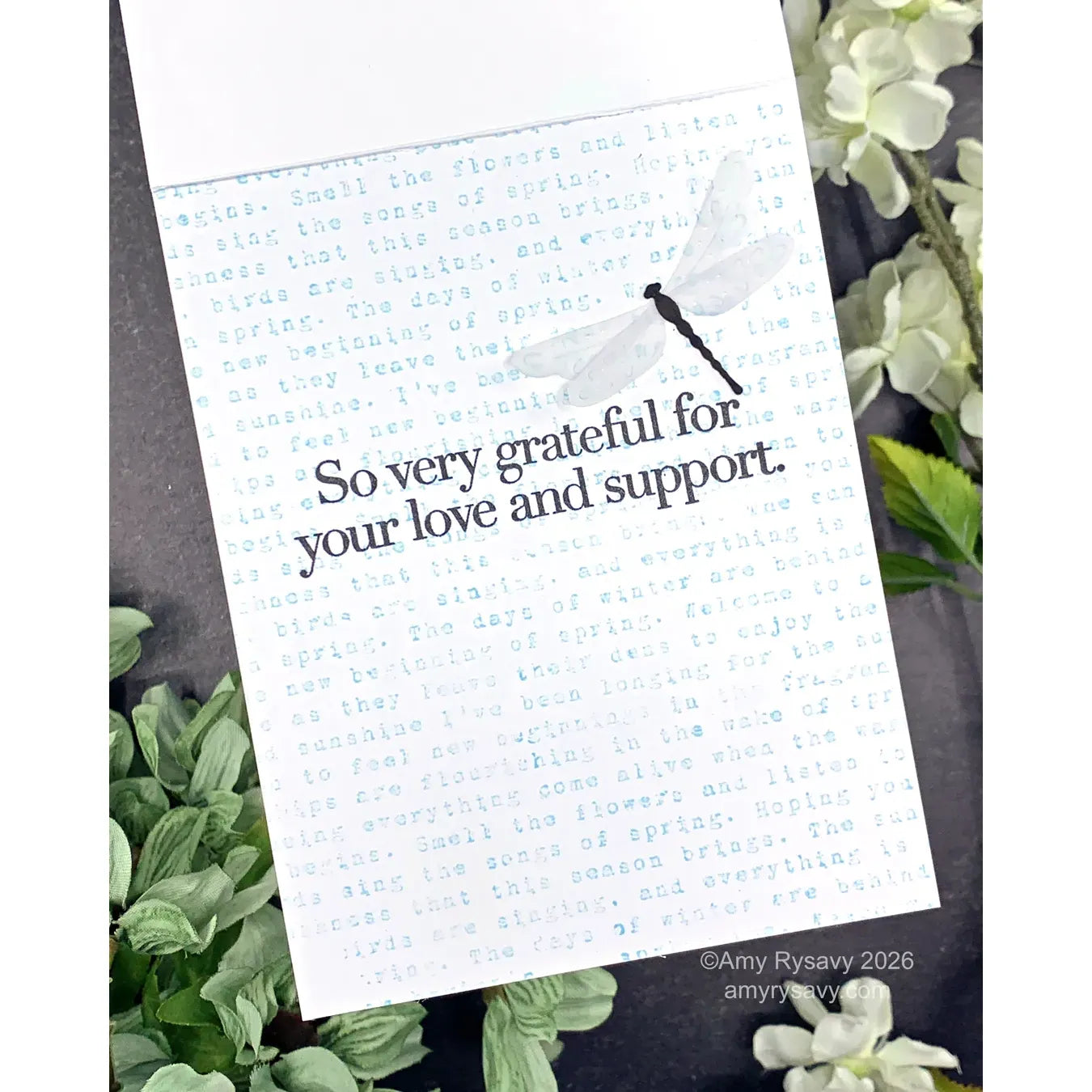 CZ Design Stamps and Dies Bereavement Thank Yous set1205bt In My Heart so very grateful