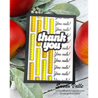 CZ Design Stamps and Dies Best Teacher Ever set1305bt Every Happiness Susan Valle Rulers Thank You Card