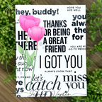CZ Design Stamps and Dies Classic Friendship set1230cf Always There Friend Card Jessica Vasher