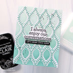 CZ Design Stamps and Dies Classic Friendship set1230cf Always There Let's Grab Lunch Card Cathy Zielske