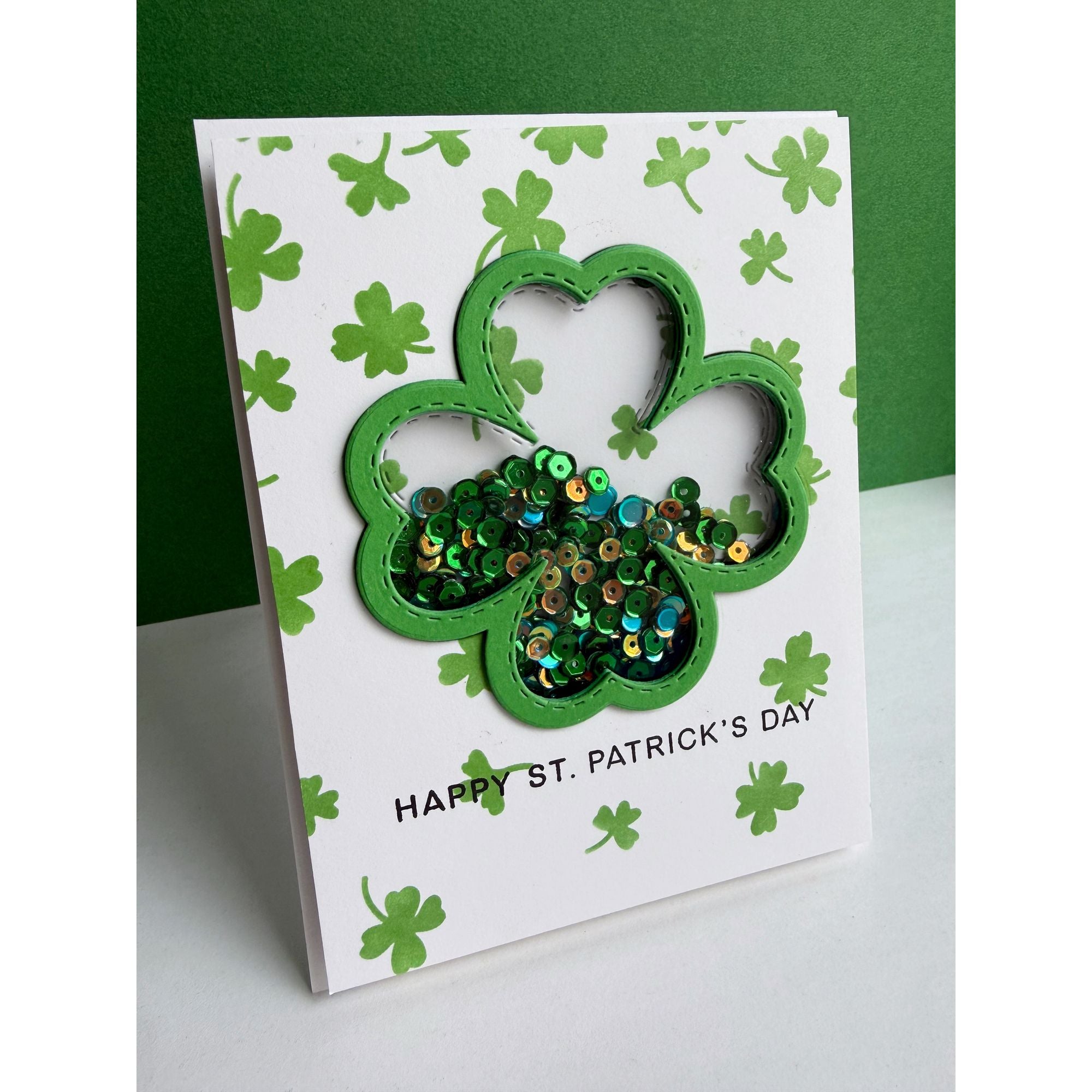 CZ Design Stamps and Dies Clover Shaker Sentiments set1188cs In My