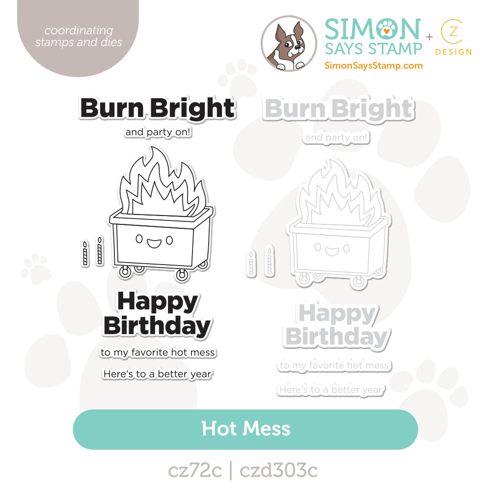 CZ Design Stamps and Dies Hot Mess set1224hm