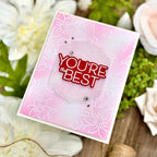 CZ Design Stamps and Dies Sketch Florals set1369sf Joe Sysavath Thanks Card
