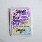 CZ Design Stamps and Dies Thanks Mom set1202tm In My Heart Best Mom Ever Card