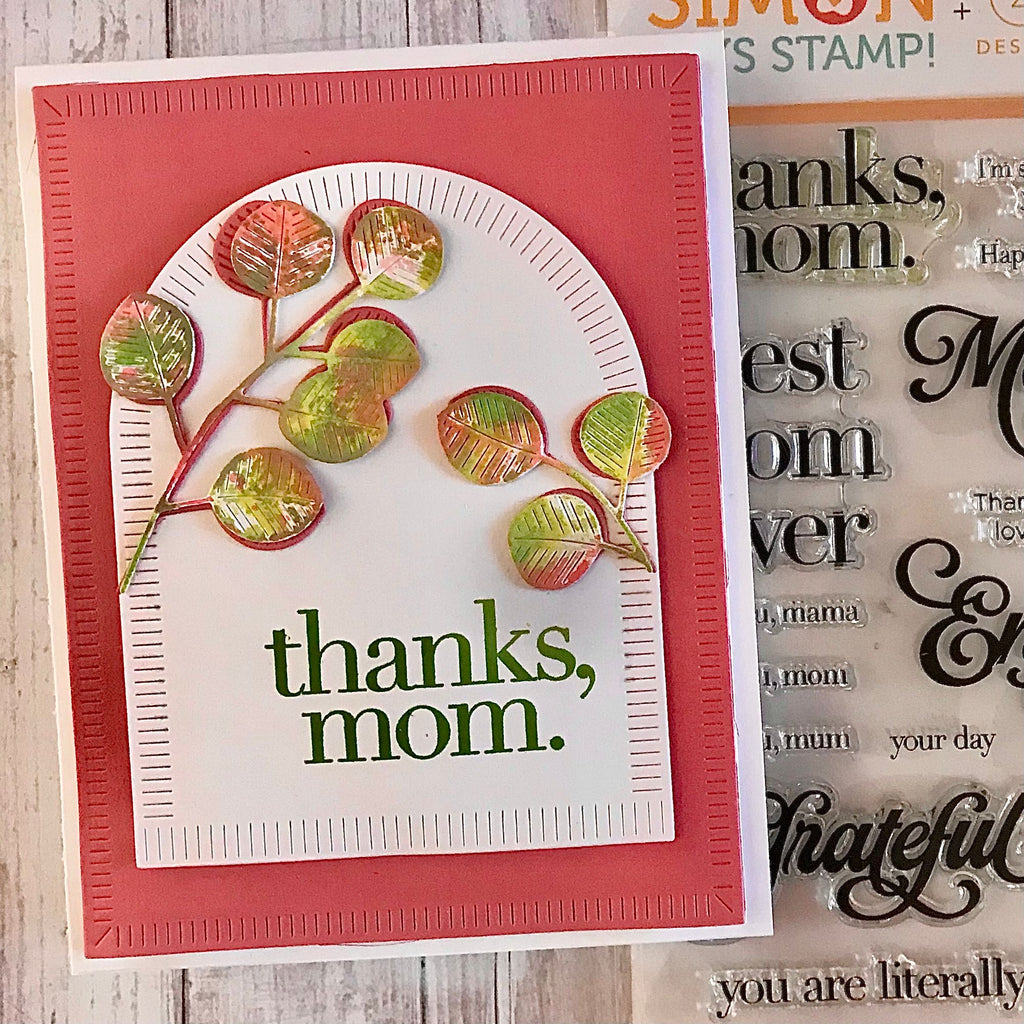 CZ Design Stamps and Dies Thanks Mom set1202tm In My Heart Thanks, Mom Card