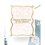 CZ Design Stamps and Dies The Divorce Upside set1270du Shine On Elegant Divorce Card Amy Tsuruta