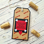 CZ Design Stamps and Dies The Divorce Upside set1270du Shine On Funny Divorce Wine Tag Jane Tyrell