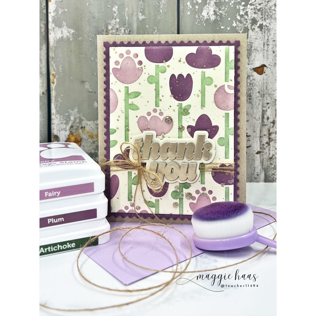 CZ Design Thank You Wafer Dies czd299 In My Heart Maggie Haas Thank You Card