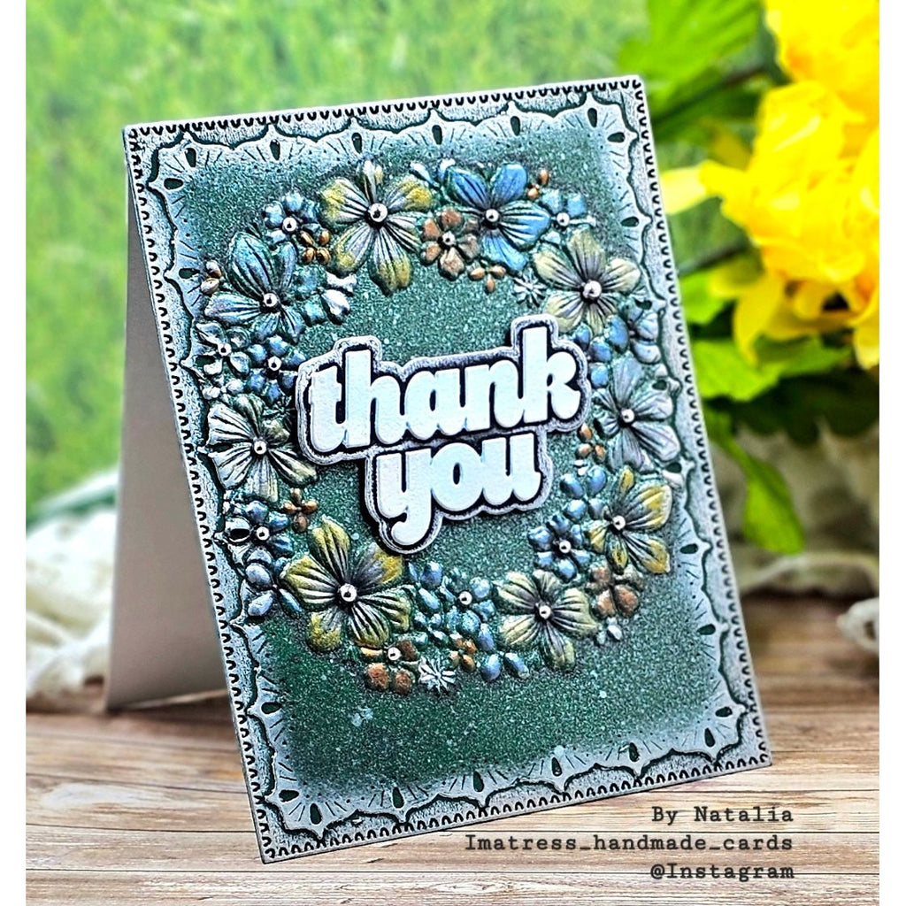 CZ Design Thank You Wafer Dies czd299 In My Heart Natalia Alton Thank You Card