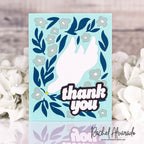 CZ Design Thank You Wafer Dies czd299 In My Heart Rachel Alvarado Thank You Card