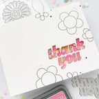 CZ Design Thank You Wafer Dies czd299 In My Heart Thank You Shaker Card 