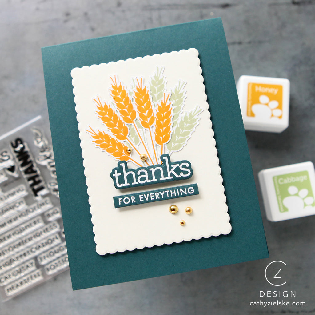 CZ Design Small Thanks Wafer Dies czd272c Thanks Card | color-code:ALT01