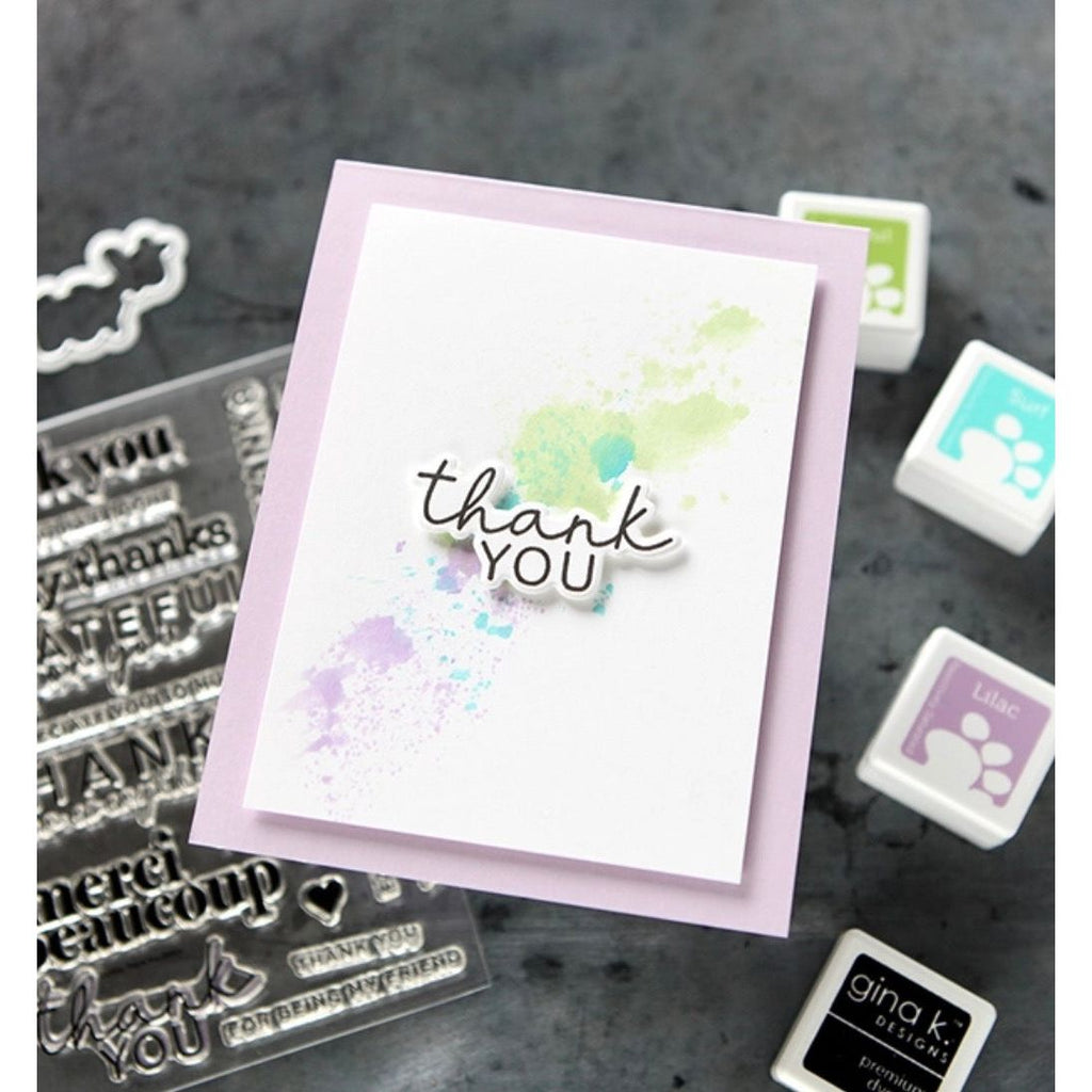 CZ Design Stamps and Dies Thank You Basics set993ty Moments in Time Thank You Card | color-code:ALT02