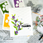 CZ Design Clear Stamps Small Thanks cz66c Thanks Card