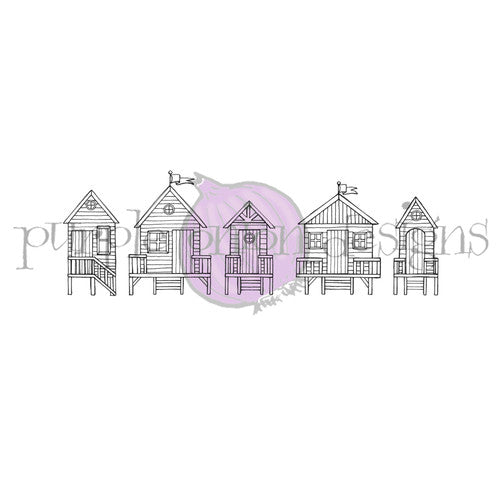 Purple Onion Designs Cabana Row Cling Stamp pod1325