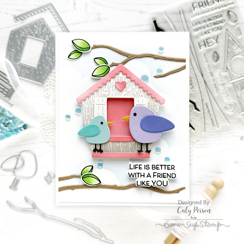 Simon Says Stamp Birdies Wafer Dies 1300sdc Friend Like You Sweet Friend Card | color-code:ALT07