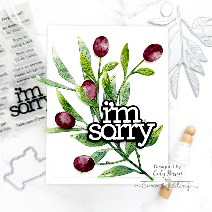 CZ Design I'm Sorry Sentiments Wafer Dies czd255c To Be Loved I'm Sorry Card | color-code:ALT02