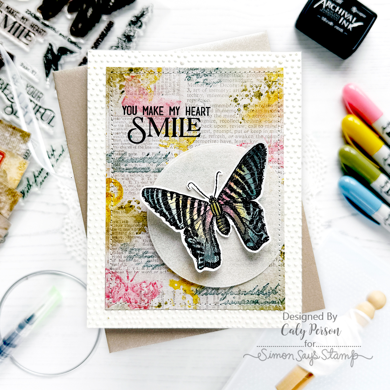 Simon Says Stamps and Dies Beautiful and Curious set958bc You Are My Favorite Friend Card | color-code:ALT09