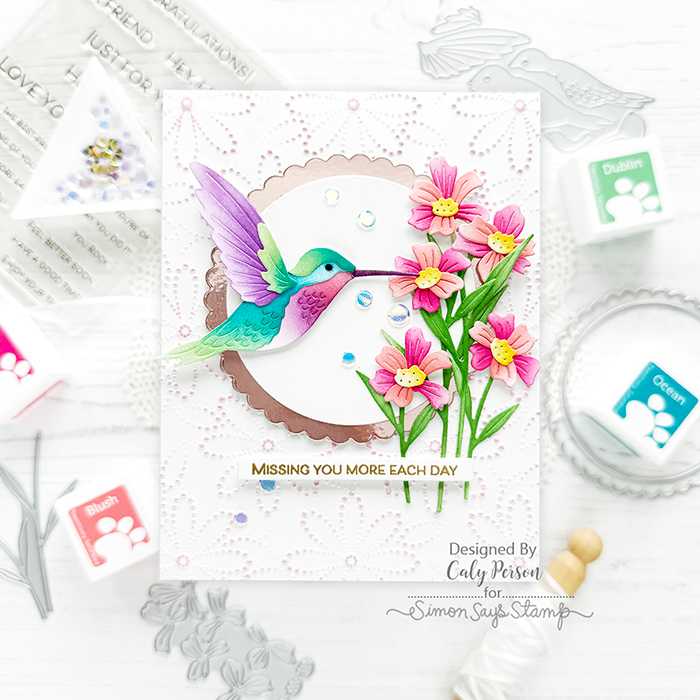 Simon Says Stamp Delicate Wildflowers Wafer Dies s1006 Friend Like You Miss You Card | color-code:ALT11