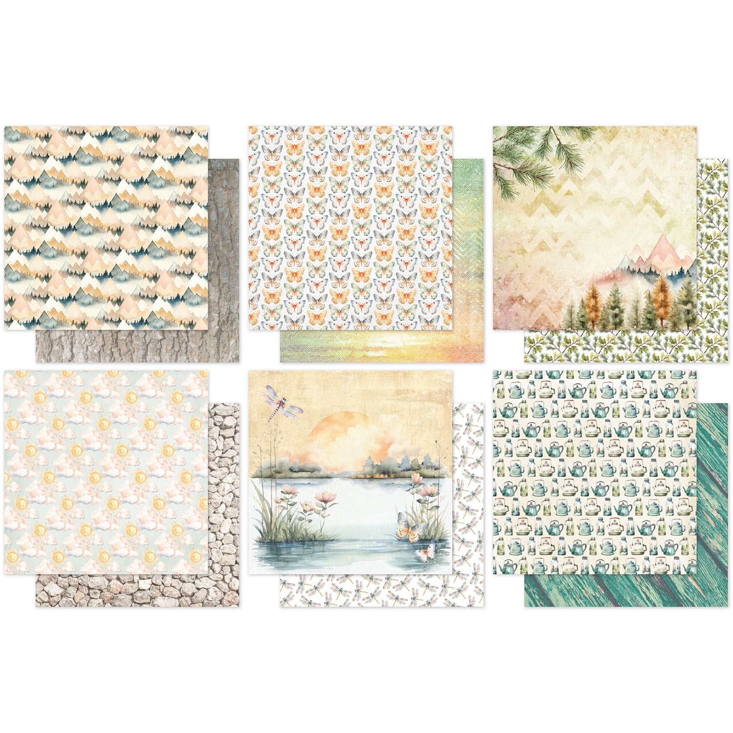 Paper Rose Campfire Tales Basics 12x12 Paper 36766