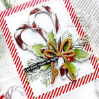 Honey Bee Lovely Layers Candy Cane Dies hbds-llcand Festive Holiday Card | color-code:ALT01