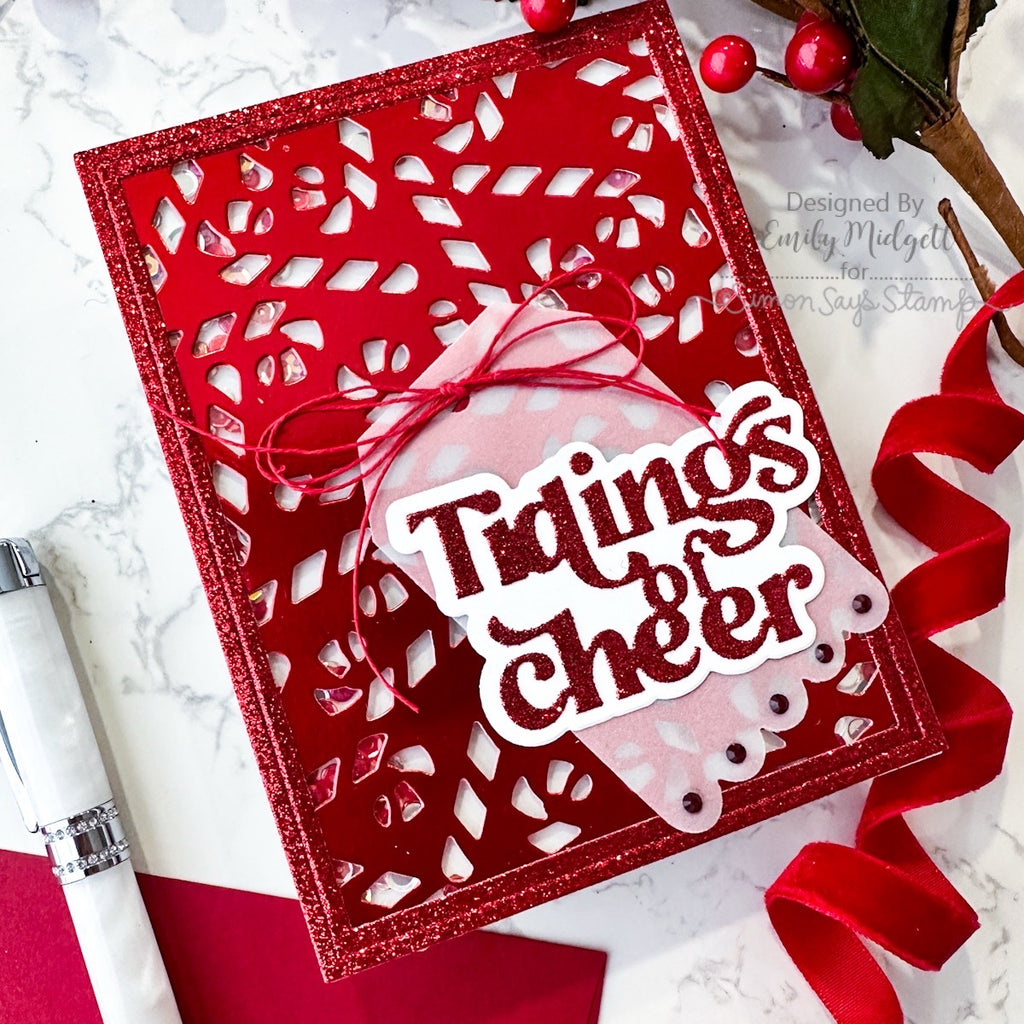 Simon Says Stamp Candy Cane Plate Wafer Die s1060 Sugar and Spice Holiday Card | color-code:ALT08