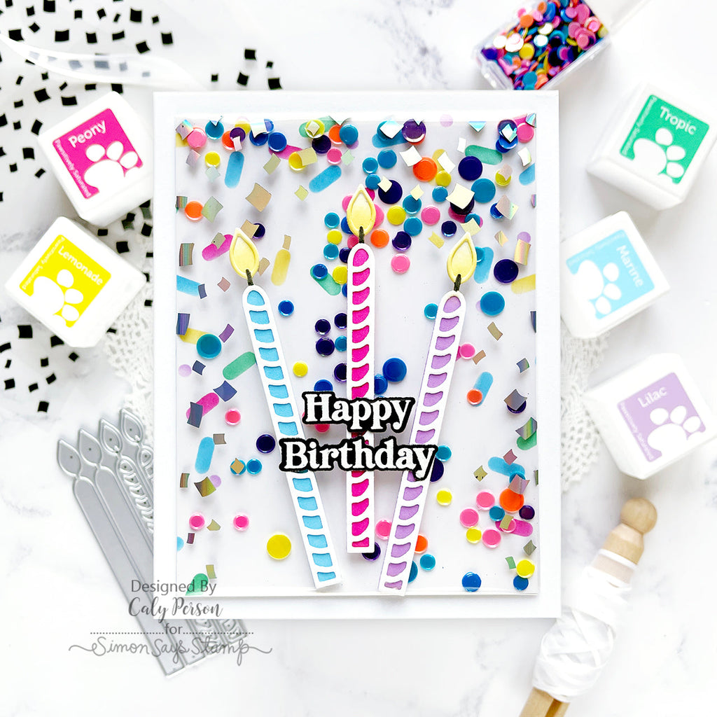 Simon Says Stamp Embellishment Mix Candy Buttons 0924cb Stamptember Birthday Card