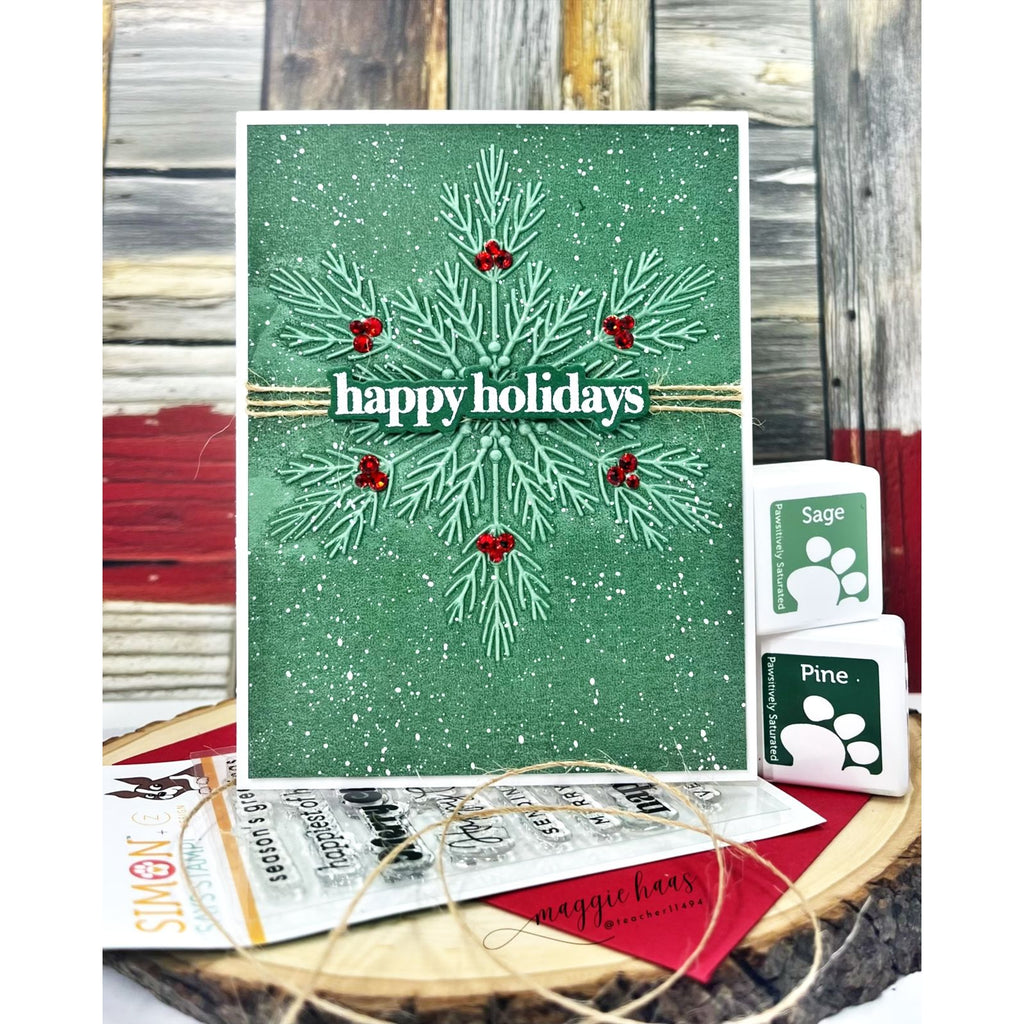 Simon Says Stamp Assorted Card Fronts Set 2 100lb acf1225 DieCember Holiday Card